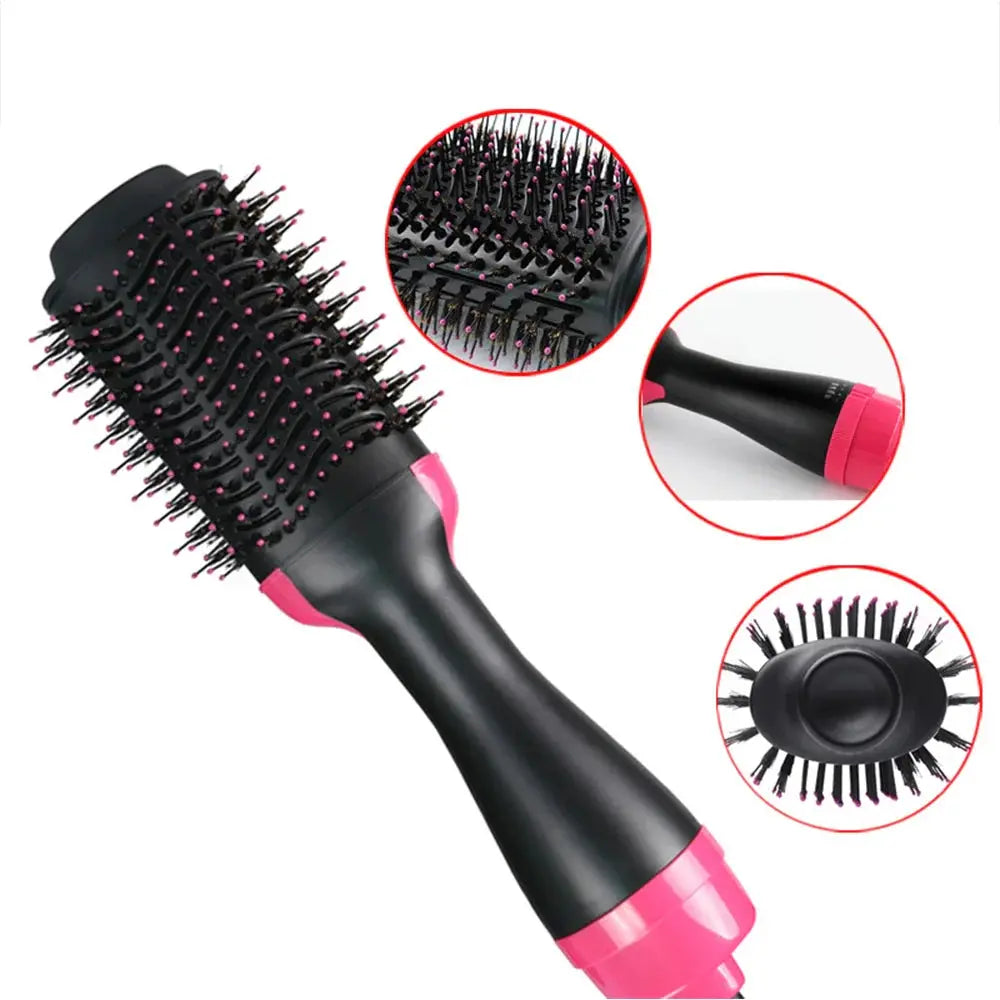 ✨ 3-in-1 Hot Air Brush – Hair Dryer, Straightener & Volumizer 💁‍♀️ | Salon Styling at Home SwagAura