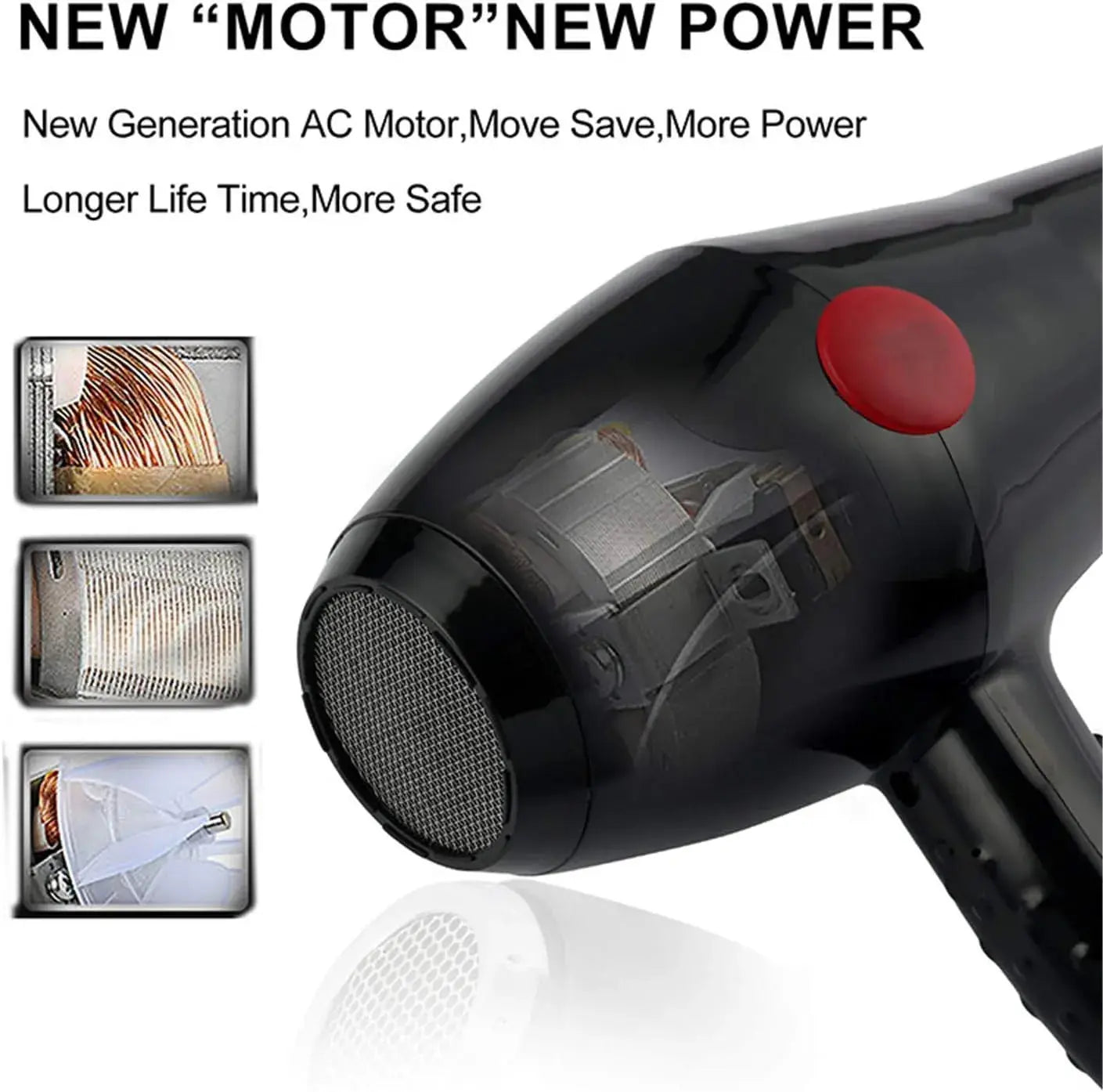 💎 Salon-Style Hair Dryer – Smooth & Frizz-Free SwagAura