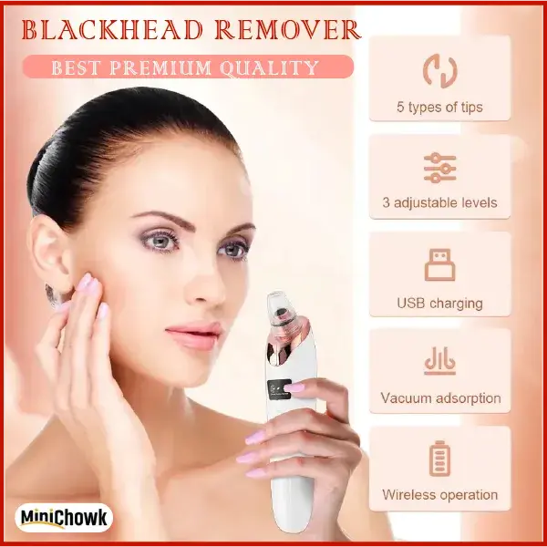 ✨ 5-in-1 Pro Blackhead Remover | Deep Pore Vacuum Cleanser SwagAura