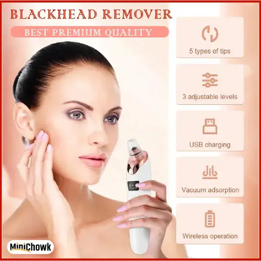 ✨ 5-in-1 Pro Blackhead Remover | Deep Pore Vacuum Cleanser SwagAura