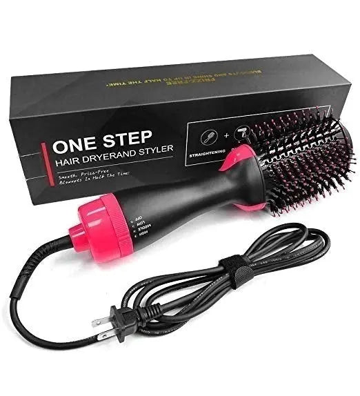 ✨ 3-in-1 Hot Air Brush – Hair Dryer, Straightener & Volumizer 💁‍♀️ | Salon Styling at Home SwagAura