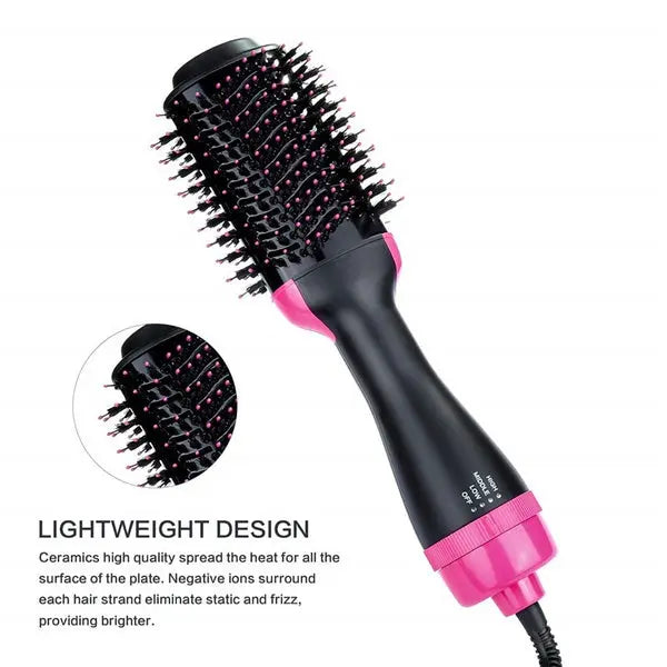 ✨ 3-in-1 Hot Air Brush – Hair Dryer, Straightener & Volumizer 💁‍♀️ | Salon Styling at Home SwagAura