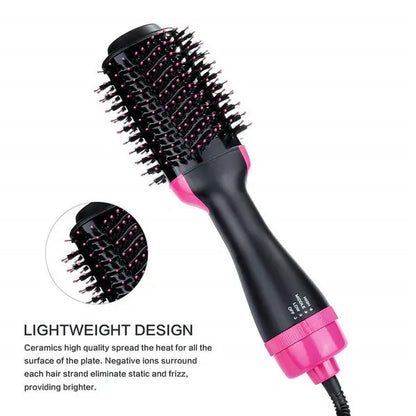 ✨ 3-in-1 Hot Air Brush – Hair Dryer, Straightener & Volumizer 💁‍♀️ | Salon Styling at Home SwagAura