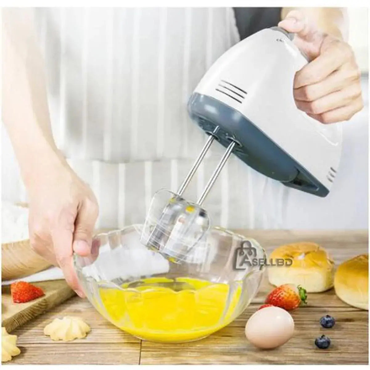 ⚡ Powerful 7-Speed Hand Mixer – Eggs, Batter & Cream SwagAura