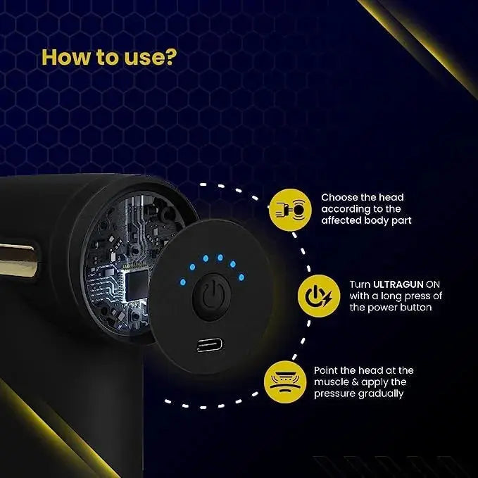 💎 Muscle Recovery Gun | Full Body Percussion Massager SwagAura