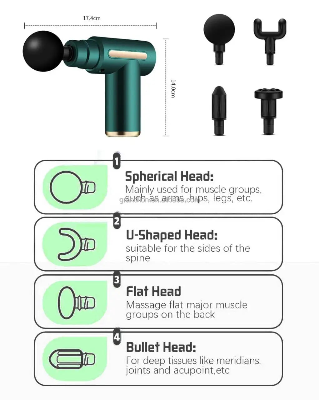 💎 Muscle Recovery Gun | Full Body Percussion Massager SwagAura