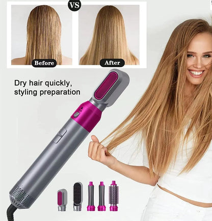 🔥 5-in-1 Hair Styling Tool – Salon-Quality Results at Home SwagAura