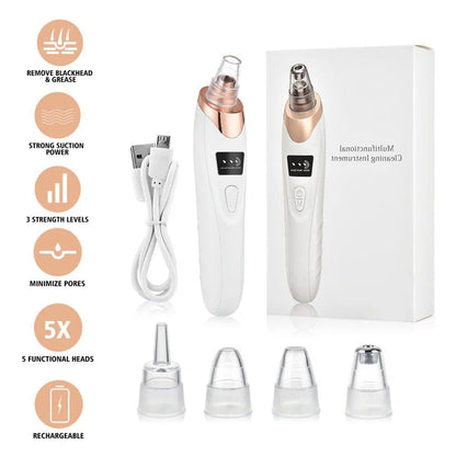 ✨ 5-in-1 Pro Blackhead Remover | Deep Pore Vacuum Cleanser SwagAura