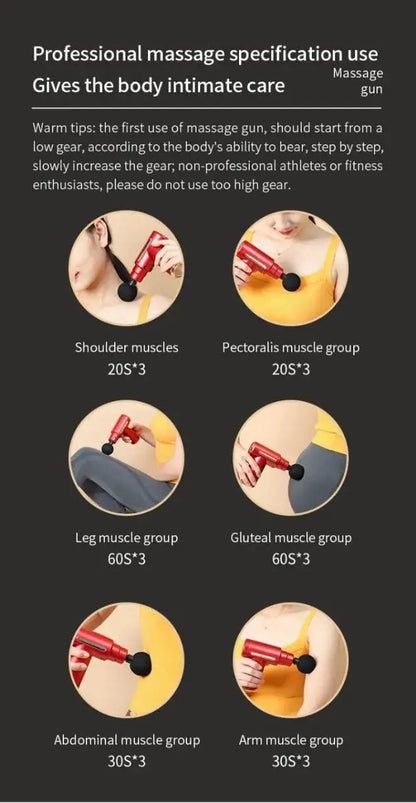 💎 Muscle Recovery Gun | Full Body Percussion Massager SwagAura