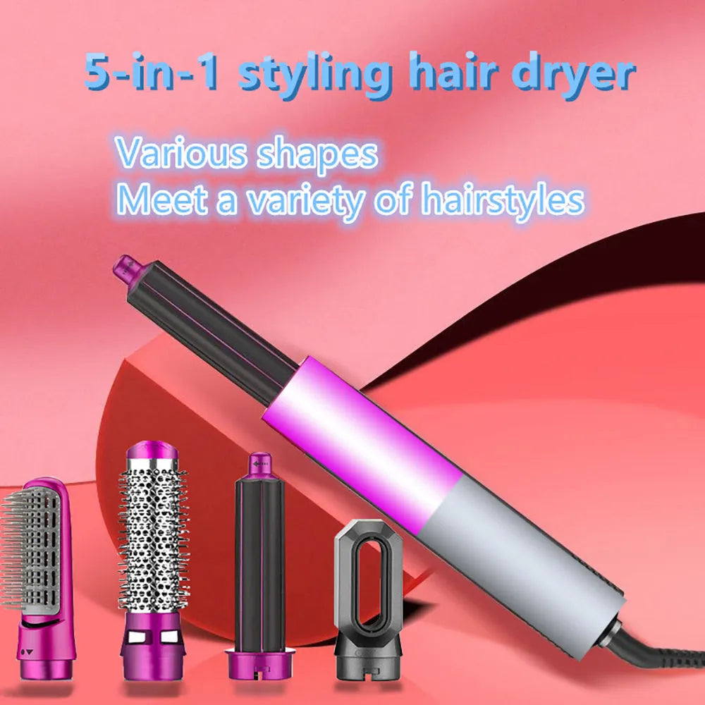 🔥 5-in-1 Hair Styling Tool – Salon-Quality Results at Home SwagAura