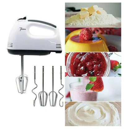 ⚡ Powerful 7-Speed Hand Mixer – Eggs, Batter & Cream SwagAura